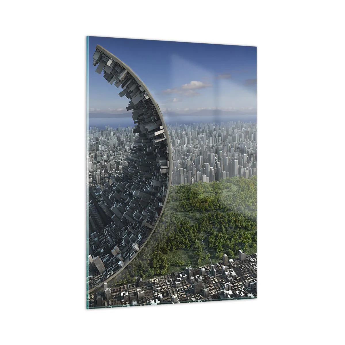 Glastavla - Bild på glas - Naturen är evig - 50x70 cm