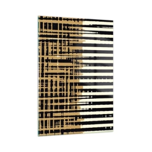 Glastavla - Bild på glas - Arkitektonisk abstraktion - 50x70 cm