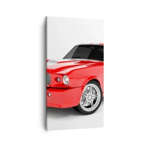 Canvastavla - Bild på duk - Mustang snabb som vinden - 45x80 cm