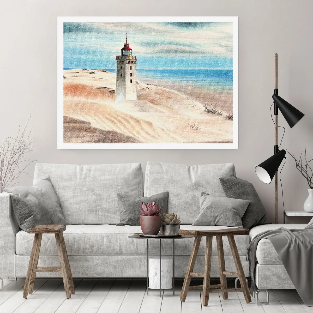 Affisch - Tittar alltid i havet - 100x70 cm