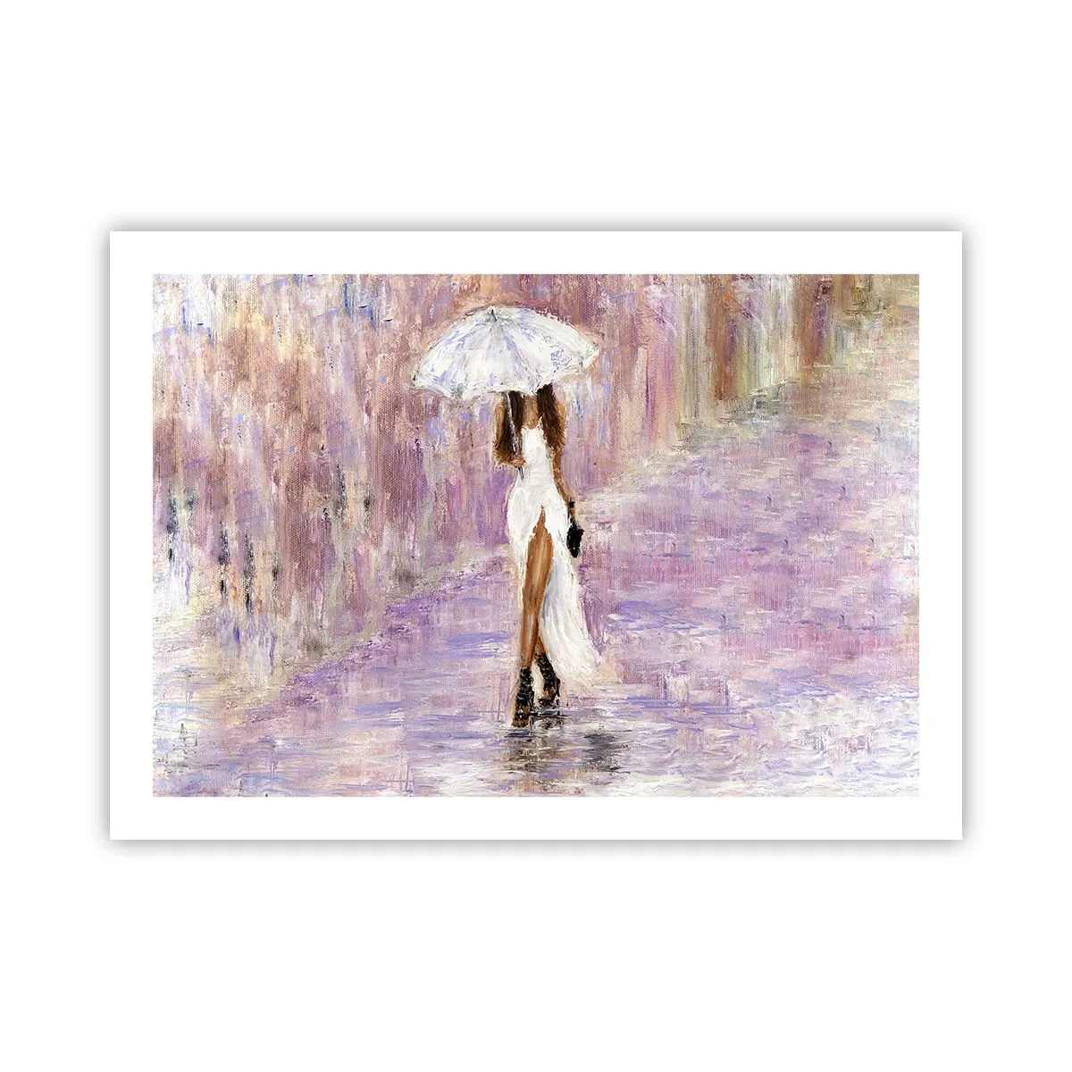 Affisch - Under lila regn - 70x50 cm