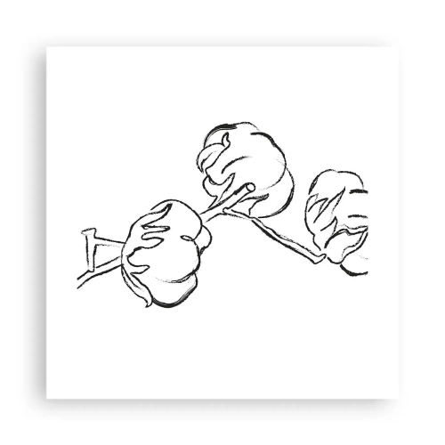 Affisch - Bomullsdun - 40x40 cm