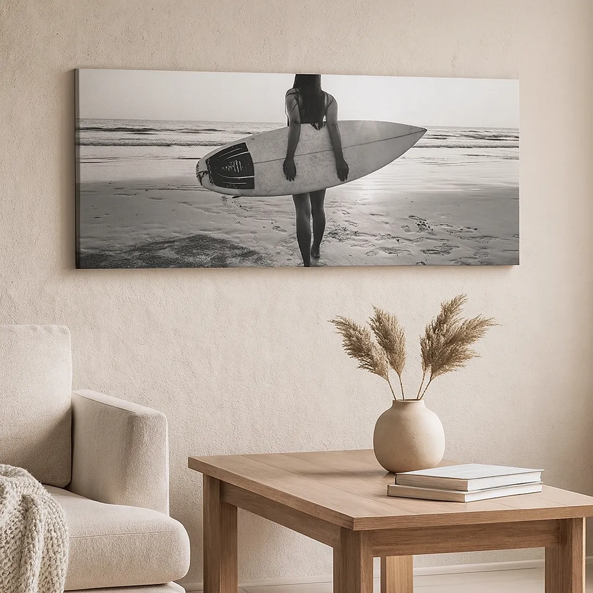 Canvastavla - Bild på duk - Havsvågens dotter - 30x30 cm