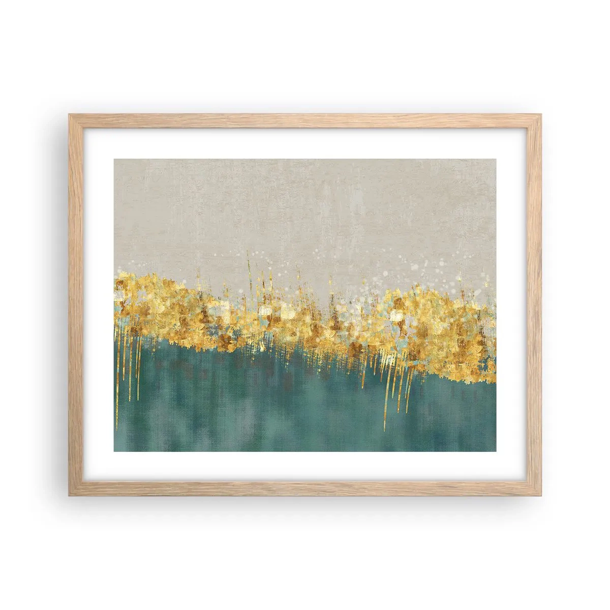 Affisch i ram av ljusek - Den gyllene gränsen - 50x40 cm