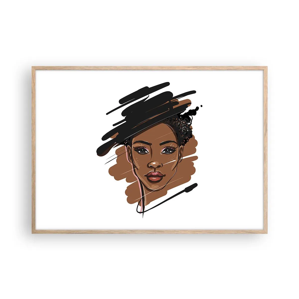 Affisch i ram av ljusek - Söt som choklad - 100x70 cm