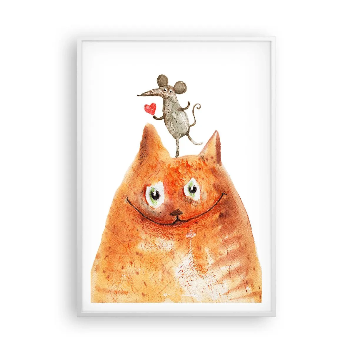 Affisch i vit ram - Kärlekens paradoxer - 70x100 cm