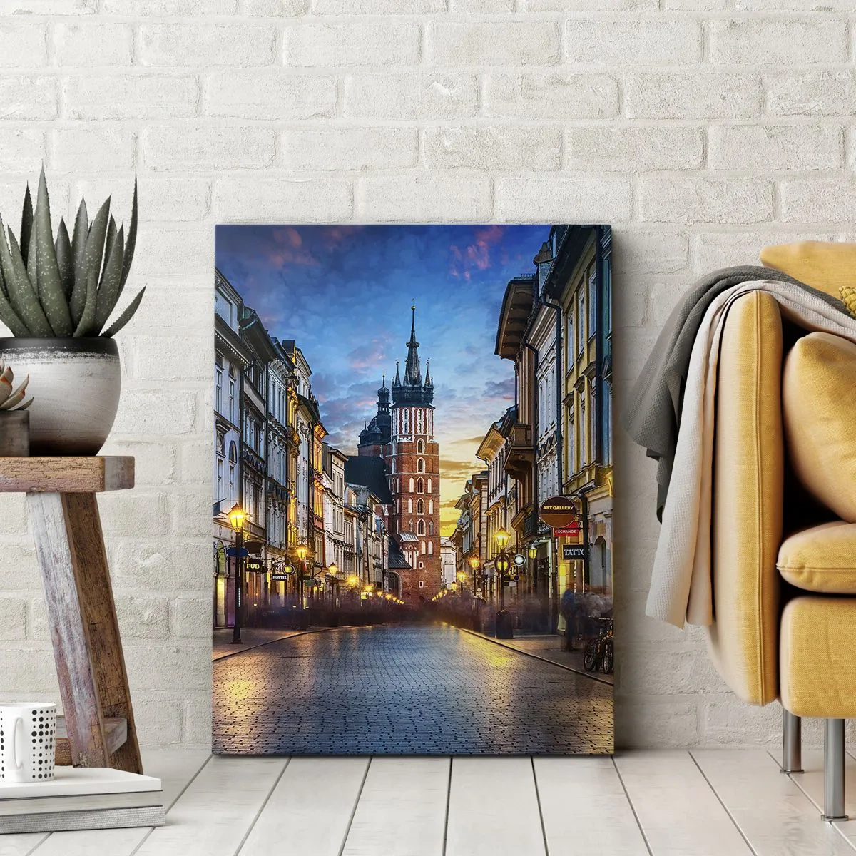 Canvastavla - Bild på duk - Krakows charm - 50x70 cm