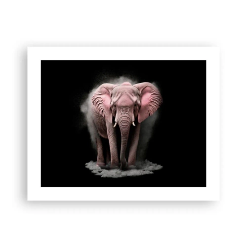 Affisch - Tänk inte på en rosa elefant! - 50x40 cm