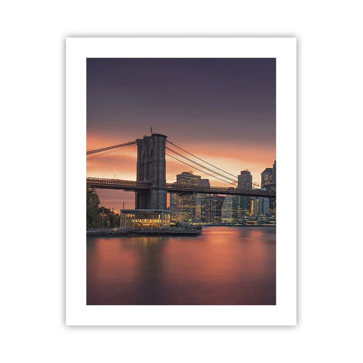 Affisch - Doppad i lila tystnad - 40x50 cm