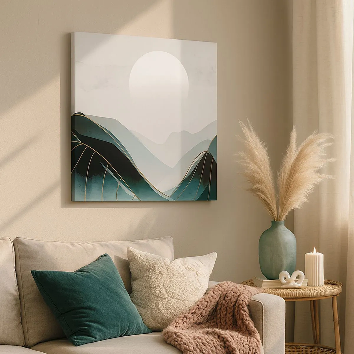 Canvastavla - Bild på duk - I fullt majestät - 30x30 cm