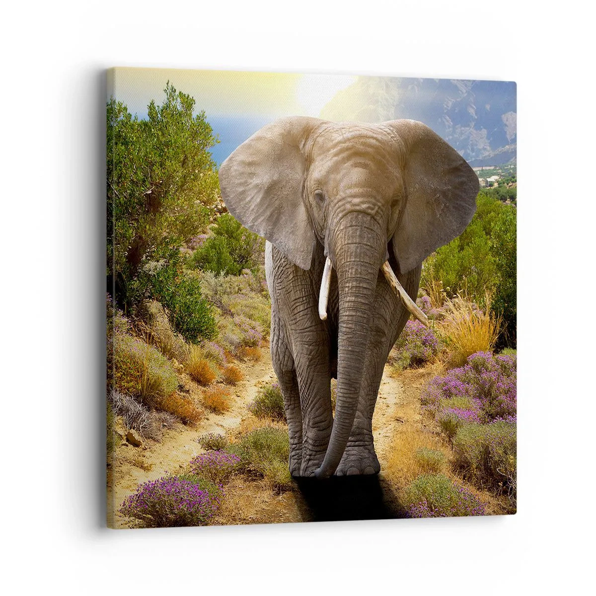 Canvastavla - Bild på duk - Så såg Edens trädgård ut - 40x40 cm