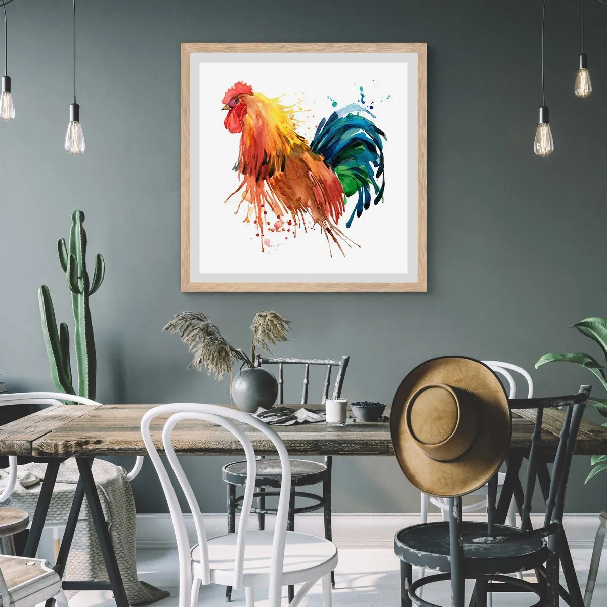 Affisch i ram av ljusek - Kungliga kläder, kunglig stolthet - 60x60 cm