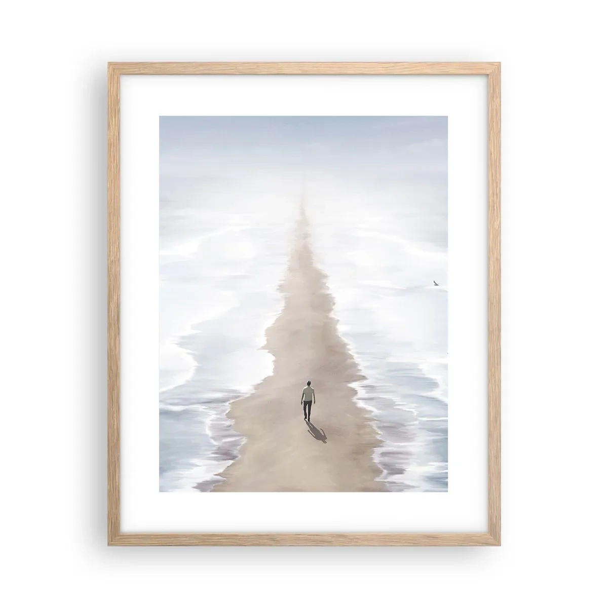 Affisch i ram av ljusek - Ljus framtid - 40x50 cm