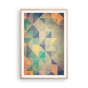 Affisch i ram av ljusek - Trianglarnas republik - 61x91 cm