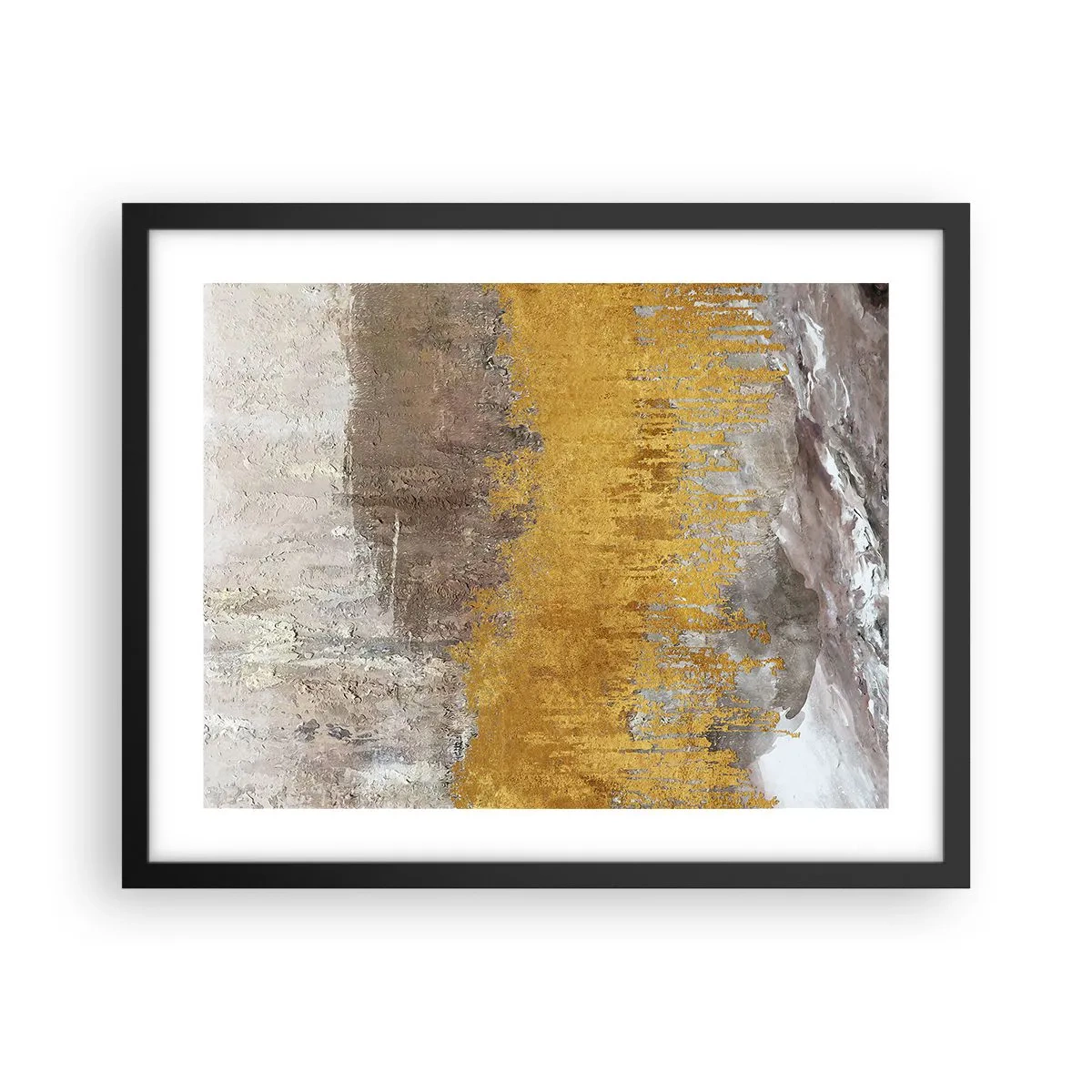 Affisch i svart ram - En gyllene explosion - 50x40 cm