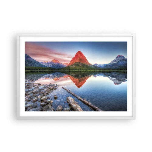 Affisch i vit ram - Glöd och kyla - 70x50 cm