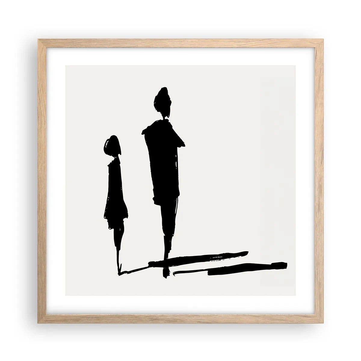Affisch i ram av ljusek - Säkert tillsammans? - 50x50 cm
