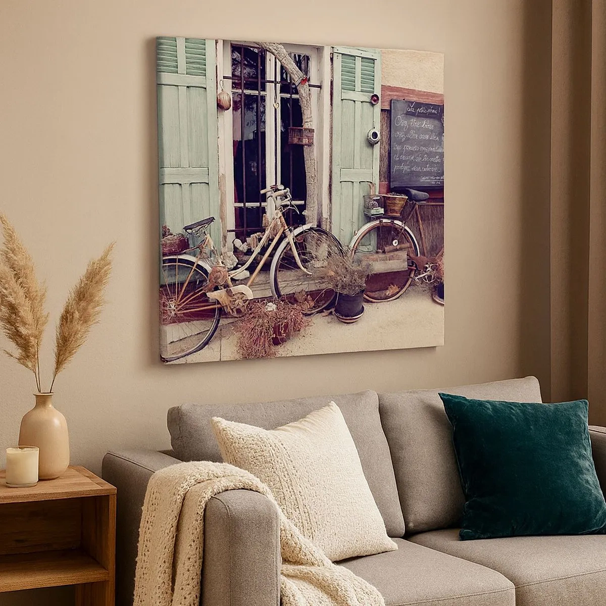 Canvastavla - Bild på duk - Länge leve provinsen - 30x30 cm