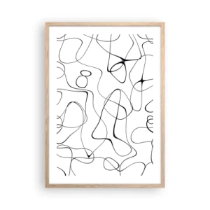 Affisch i ram av ljusek - Livets stigar, ödets tur - 50x70 cm