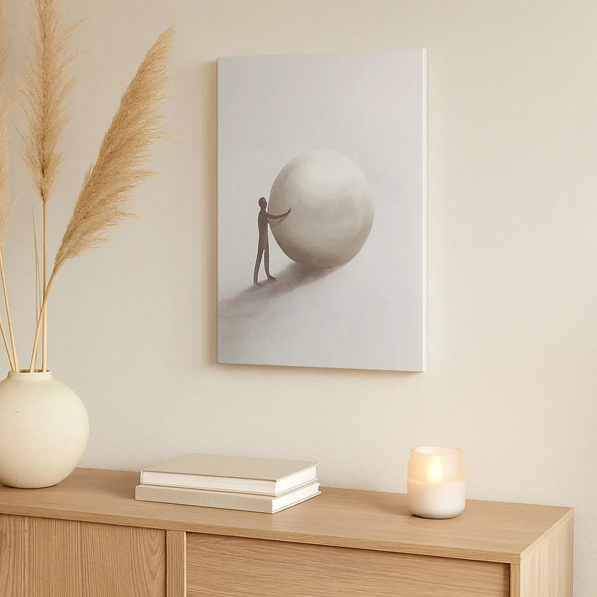 Canvastavla - Bild på duk - Livets spel - 50x70 cm