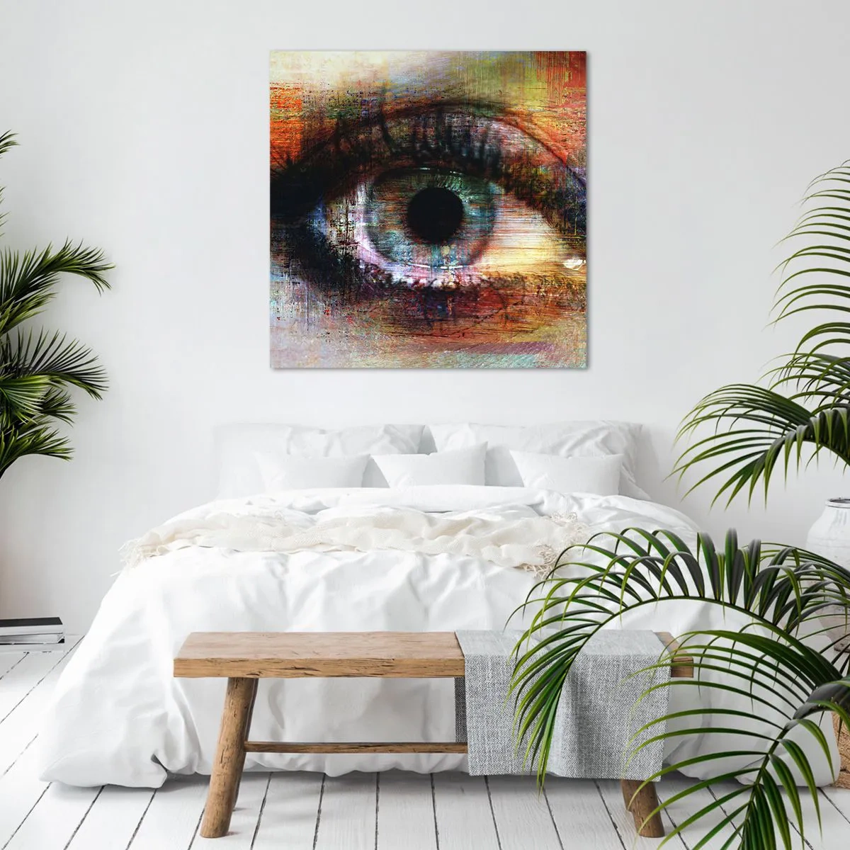 Canvastavla - Bild på duk - Man kan titta in i själen - 30x30 cm