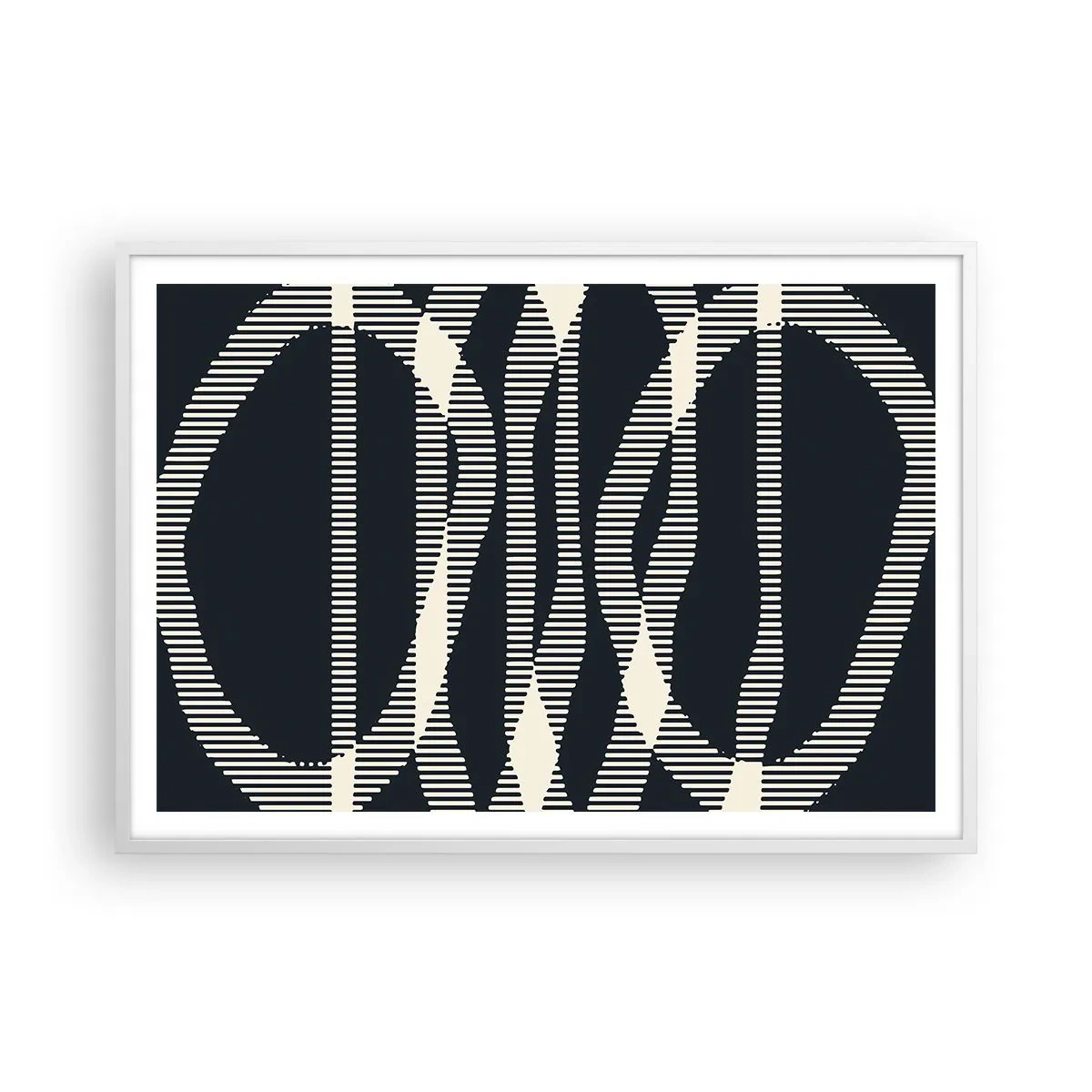 Affisch i vit ram - Försök att bryta mörkret - 100x70 cm