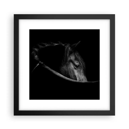 Affisch i svart ram - Svart prins - 30x30 cm