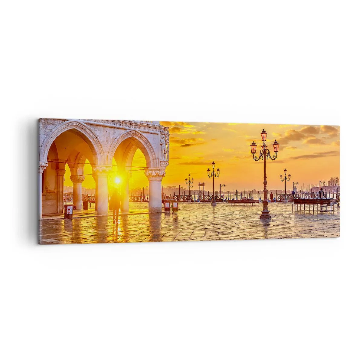 Canvastavla - Bild på duk - Var är alla? - 140x50 cm