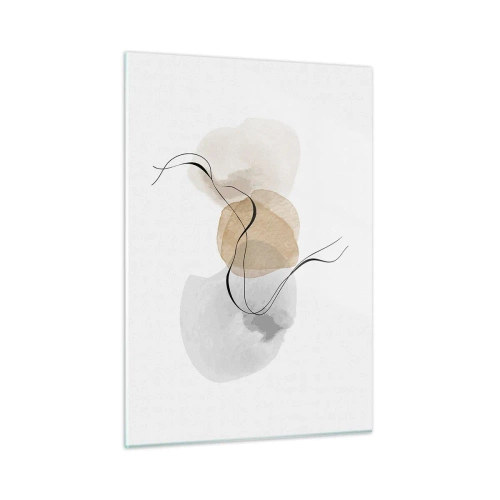 Glastavla - Bild på glas - Luftpärlor - 50x70 cm