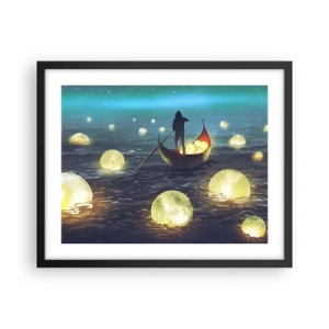 Affisch i svart ram - Saker som filosoferna inte drömt om - 50x40 cm