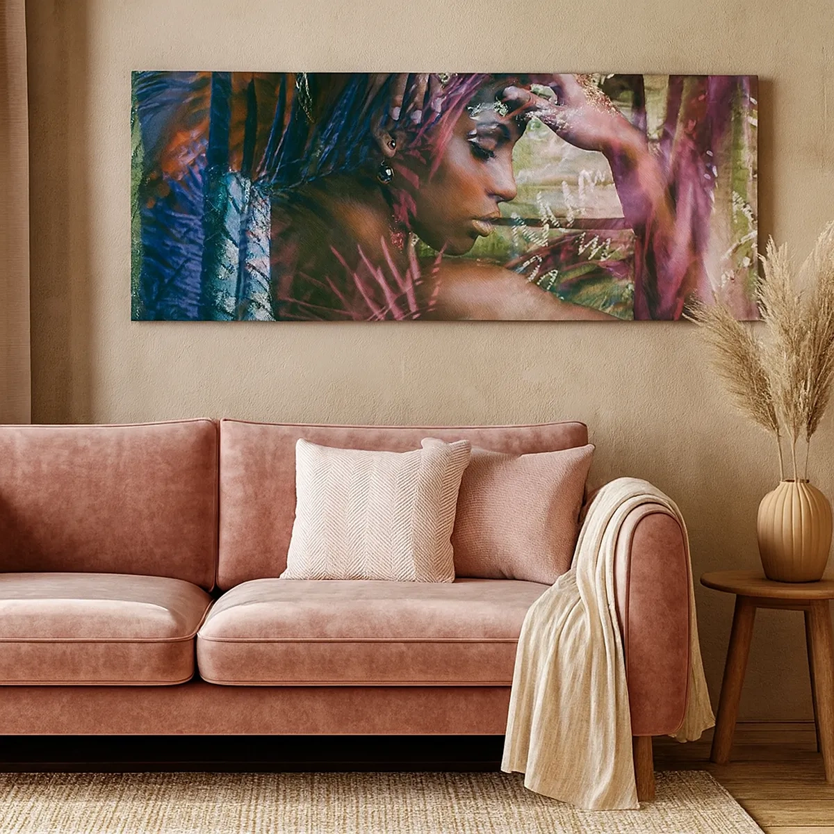 Canvastavla - Bild på duk - Moder Naturen i djungeln - 30x30 cm