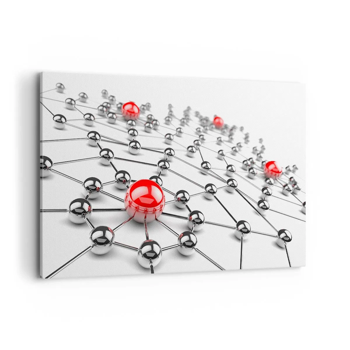 Canvastavla - Bild på duk - Silvernät - 120x80 cm