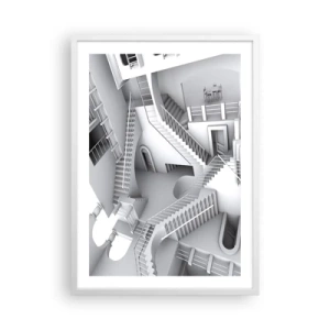 Affisch i vit ram - Rummets paradoxer - 50x70 cm