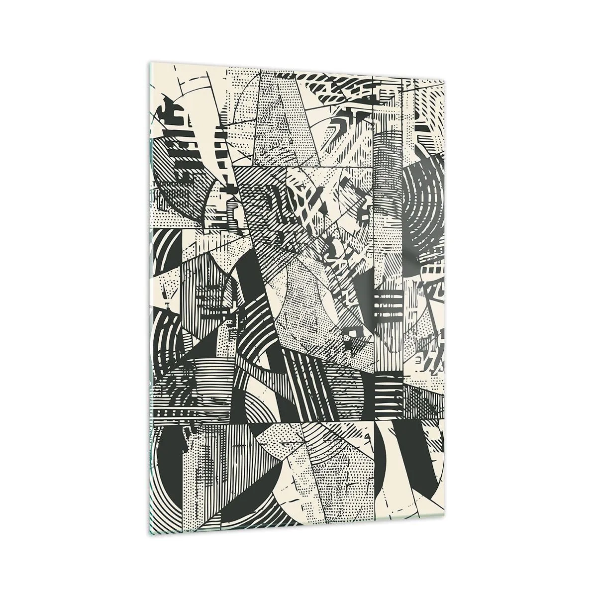 Glastavla - Bild på glas - Nutidens dynamik - 50x70 cm
