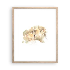 Affisch i ram av ljusek - Upphittad hälft? - 40x50 cm