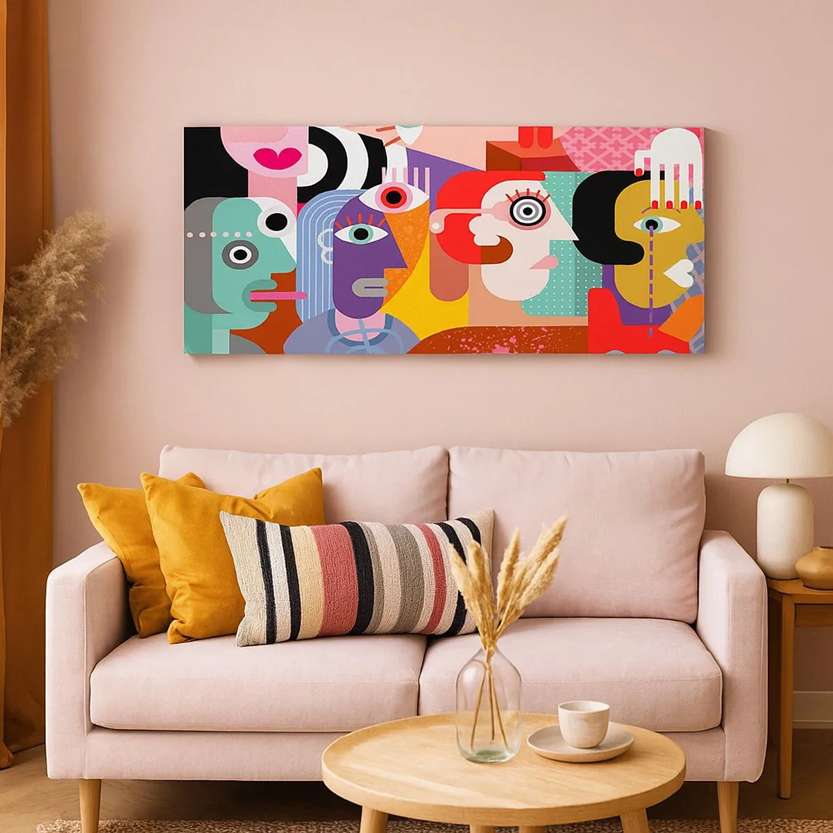 Canvastavla - Bild på duk - Vi är från Picasso - 100x40 cm