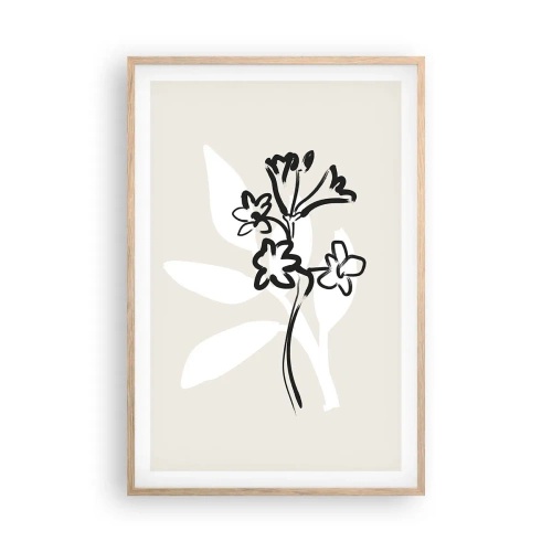 Affisch i ram av ljusek - Skiss till ett herbarium - 61x91 cm
