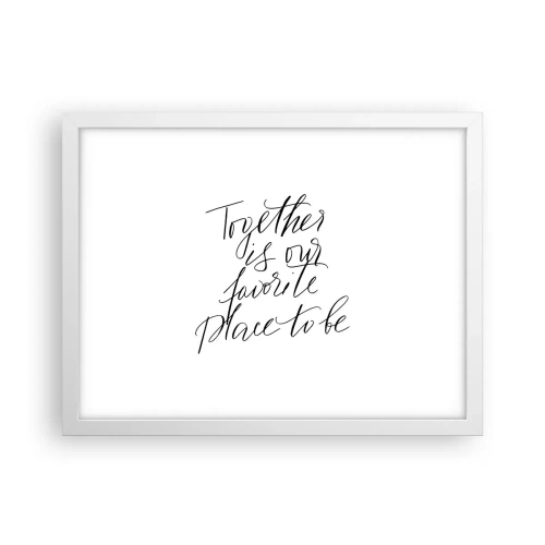 Affisch i vit ram - Känner du också det? - 40x30 cm