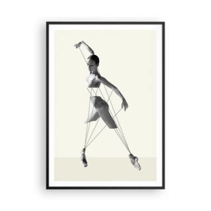 Affisch i svart ram - I världens teater - 70x100 cm