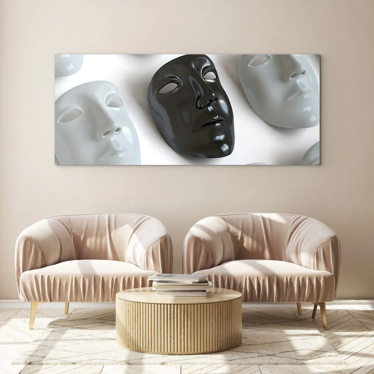 Glastavla - Bild på glas - Hur kan man urskilja sig? - 140x50 cm