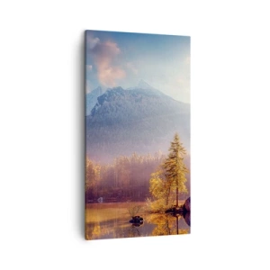 Canvastavla - Bild på duk - I berg och dalar - 45x80 cm