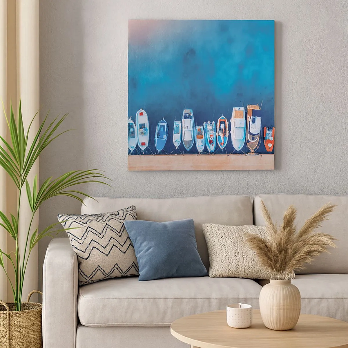 Canvastavla - Bild på duk - I en rad - 30x30 cm