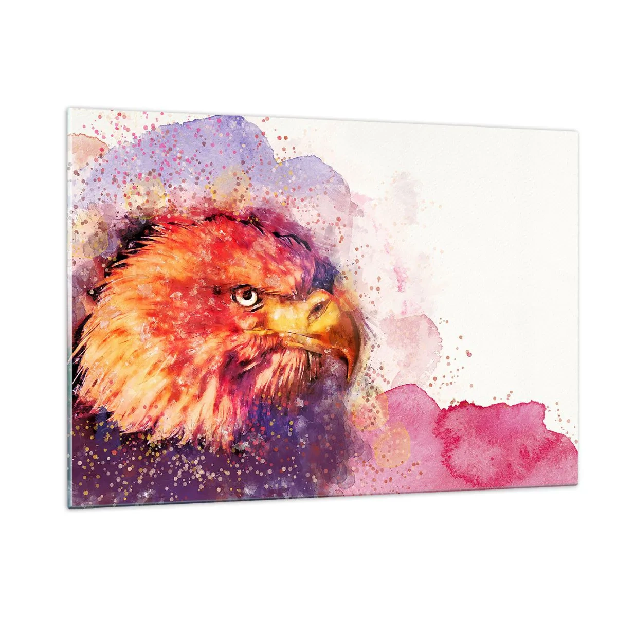 Glastavla - Bild på glas - Du vill inte vet vad jag tänker på - 120x80 cm