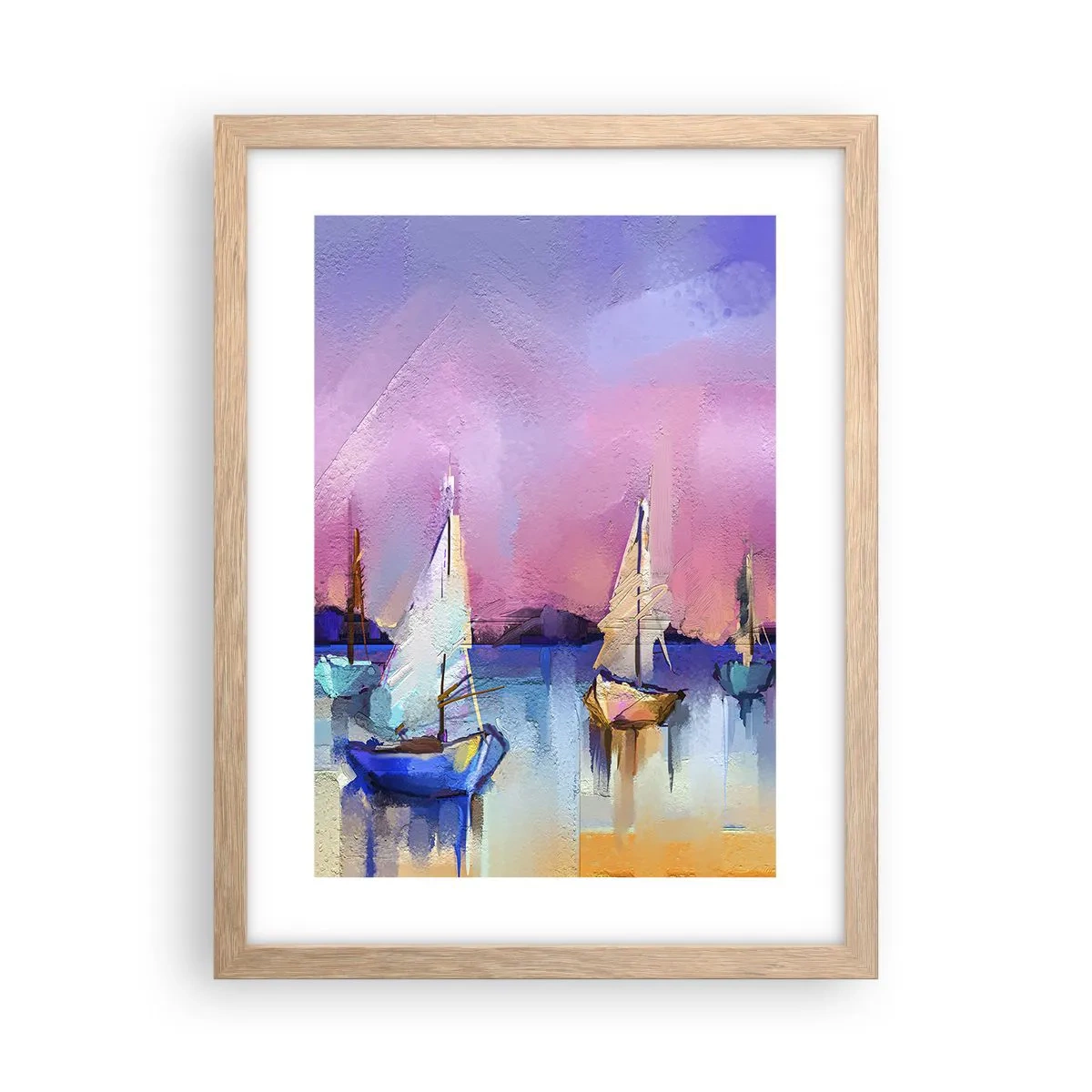 Affisch i ram av ljusek - Riktning: öppet vatten - 30x40 cm