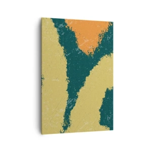 Canvastavla - Bild på duk - Abstraktion - i slow motion - 70x100 cm