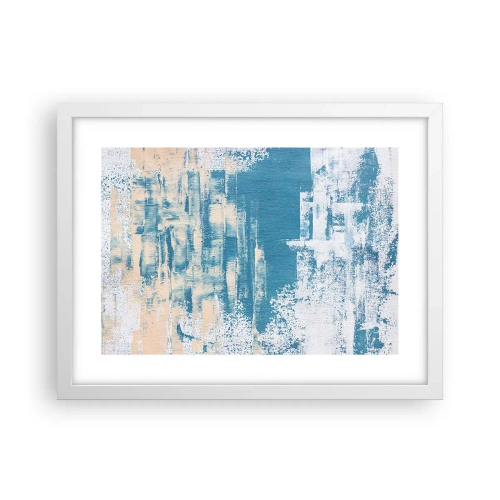 Affisch i vit ram - Genom istapp - 40x30 cm