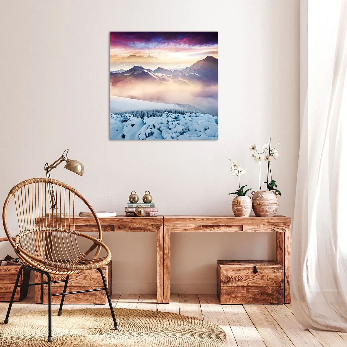 Canvastavla - Bild på duk - Naturens styrka och renhet - 50x50 cm