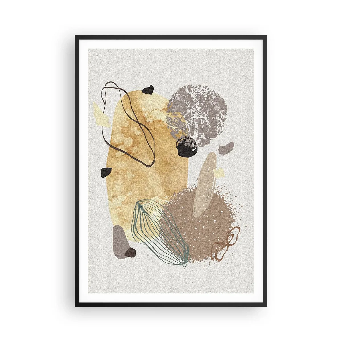 Affisch i svart ram - Olika former - 70x100 cm