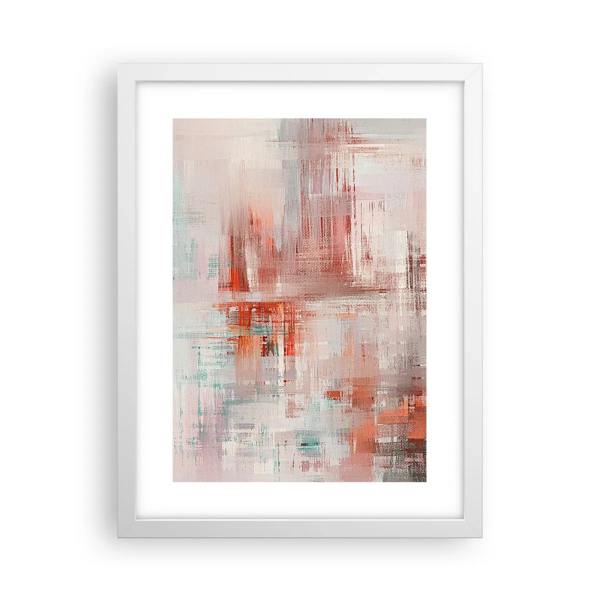 Affisch i vit ram - Dimmigt. Rosa - 30x40 cm