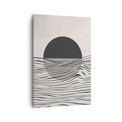 Canvastavla - Bild på duk - Halvdan komposition - 70x100 cm